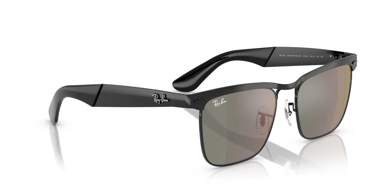Ray-Ban Wayfarer Deluxe 3875 Sunglasses - Black - view 10